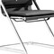 Homeroots 35 x 19 x 22 in. Black Faux Leather Z Arm Office Chairs 394935 - alternate 2